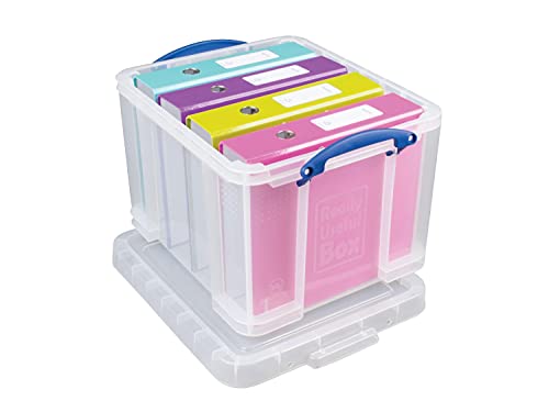 Really Useful Box 32 Liter Snap Lid Storage Bin. 3-Pack