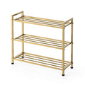 Simple Shoe Rack Into The Door Simple Iron Slippers to Collect The Shelf Rack Home Multi-Layer Shoes Shelf Shoe Cabinet (Size : Three Floors) ()