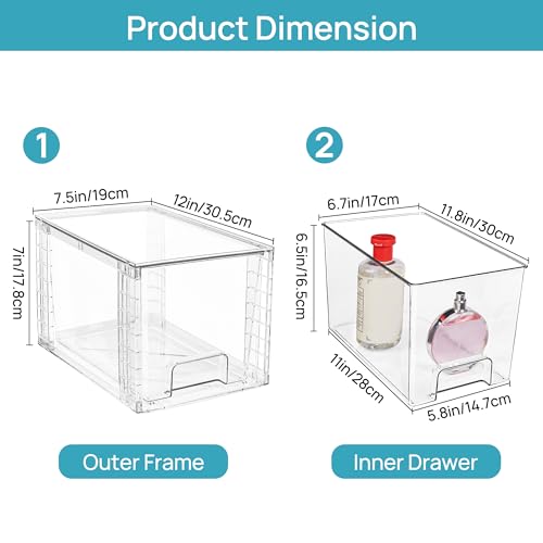 Vtopmart Large Stackable Storage Drawers