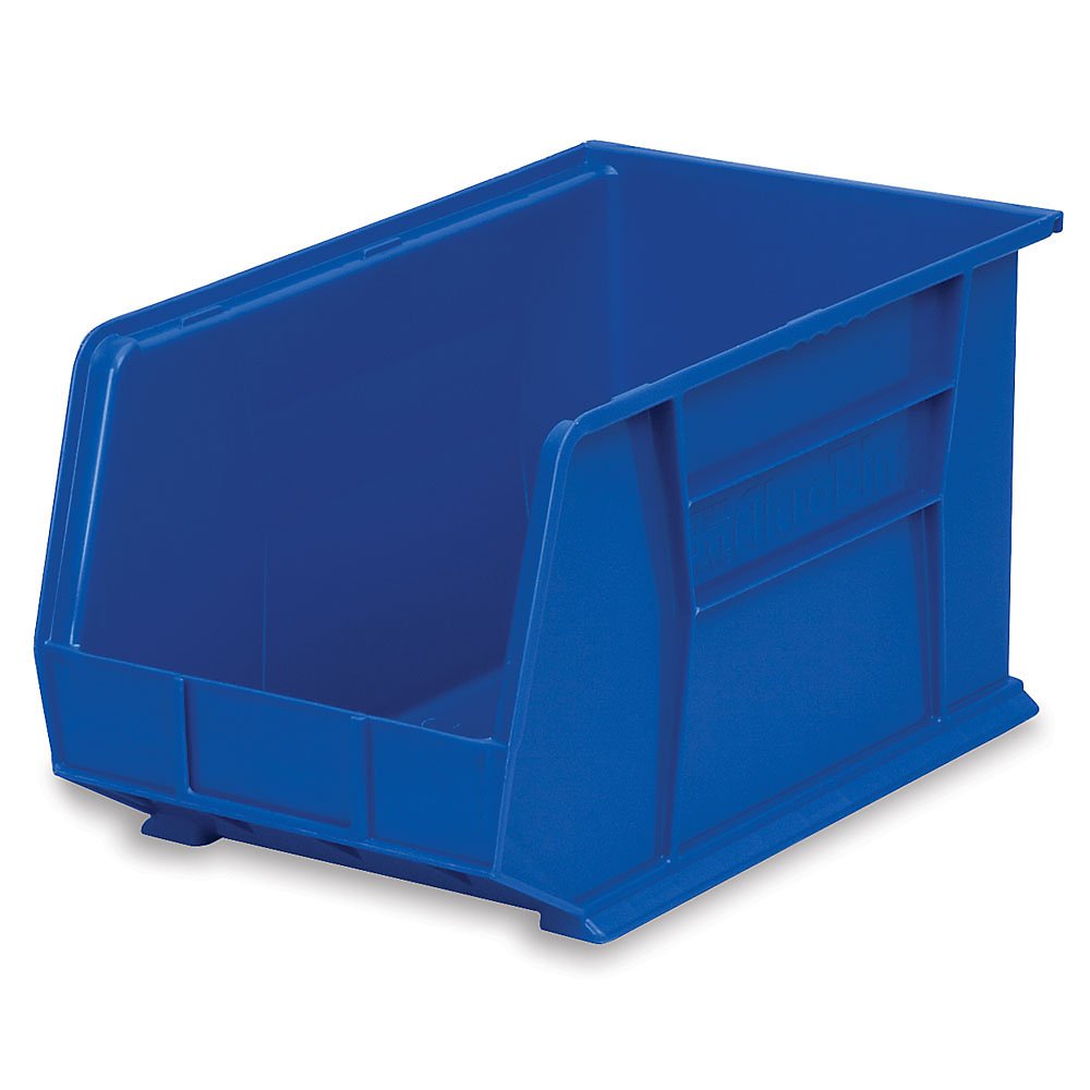 Bin [Set of 6] Color: Blue, Size: 10" H x 11" W x 18" D