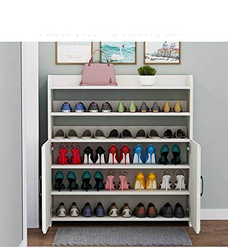 Shoe Rack Shelf Console Cabinet Simple Multi-Layer Large Capacity Shoe Cabinet Storage Cabinet Wooden Shoes (Color : 3-Pack) (Argento)