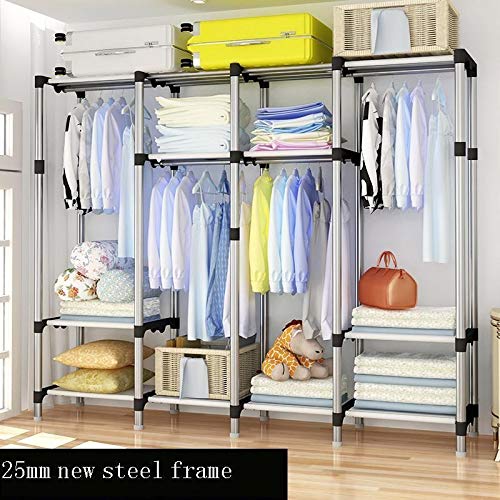 WGTYOA Wardrobe Simple Economical Assembly Bedroom Cabinet Storage Children's Space