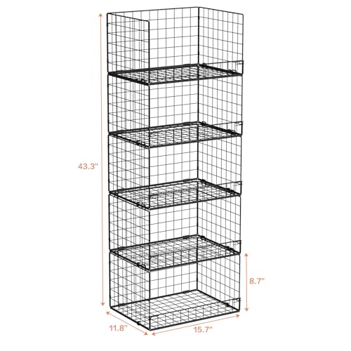 Yociyoga Stackable Closet Shelf Organizer