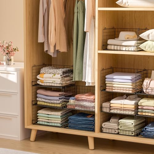 Yociyoga Stackable Closet Shelf Organizer
