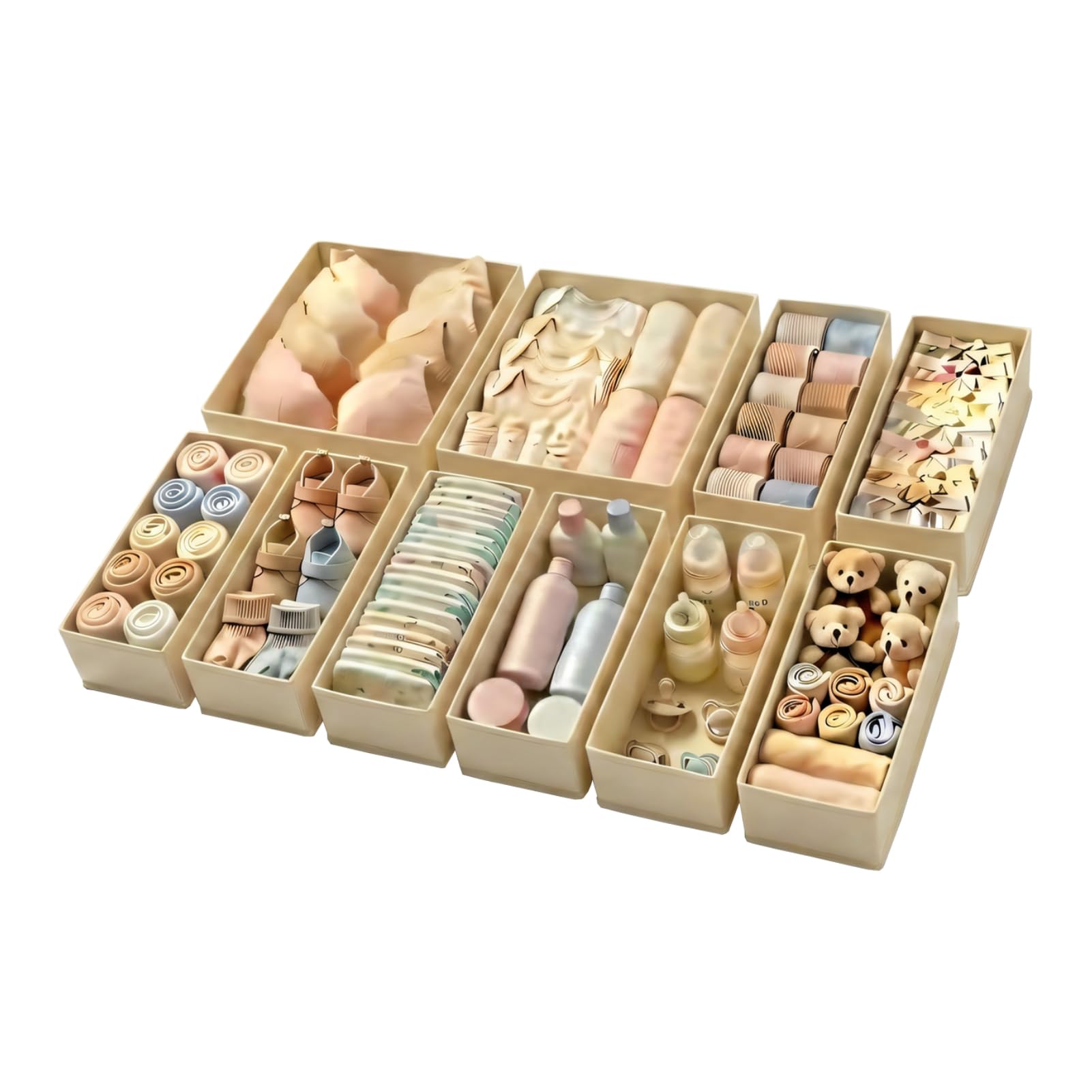 ALFSPEJO Drawer Organizer Set