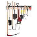 TVKB All Metal Garden Tool Organizer Adjustable Garage Tool Organizer Wall Mount Garage Organizers and Storage with Heavy Duty Hooks Tool Hangers for Garage Wall, Shed, Garden
