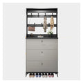 YMGSCC Large Capacity Space Saving Storage Shoe Rack Thin Shoe Cabinet with Coat Hanger flip Bucket Shoe Cabinet at Home Door