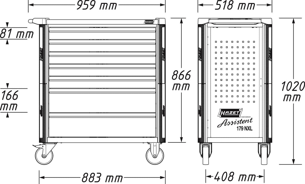 Hazet 179NXL-7/265 - Tool Trolley