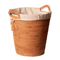 GTFDXJ Rattan Storage Box Household Dirty Clothes Storage Basket for Storing Clothes Toys Large Woven Storage Basket Woven Multipurpose Storage Box