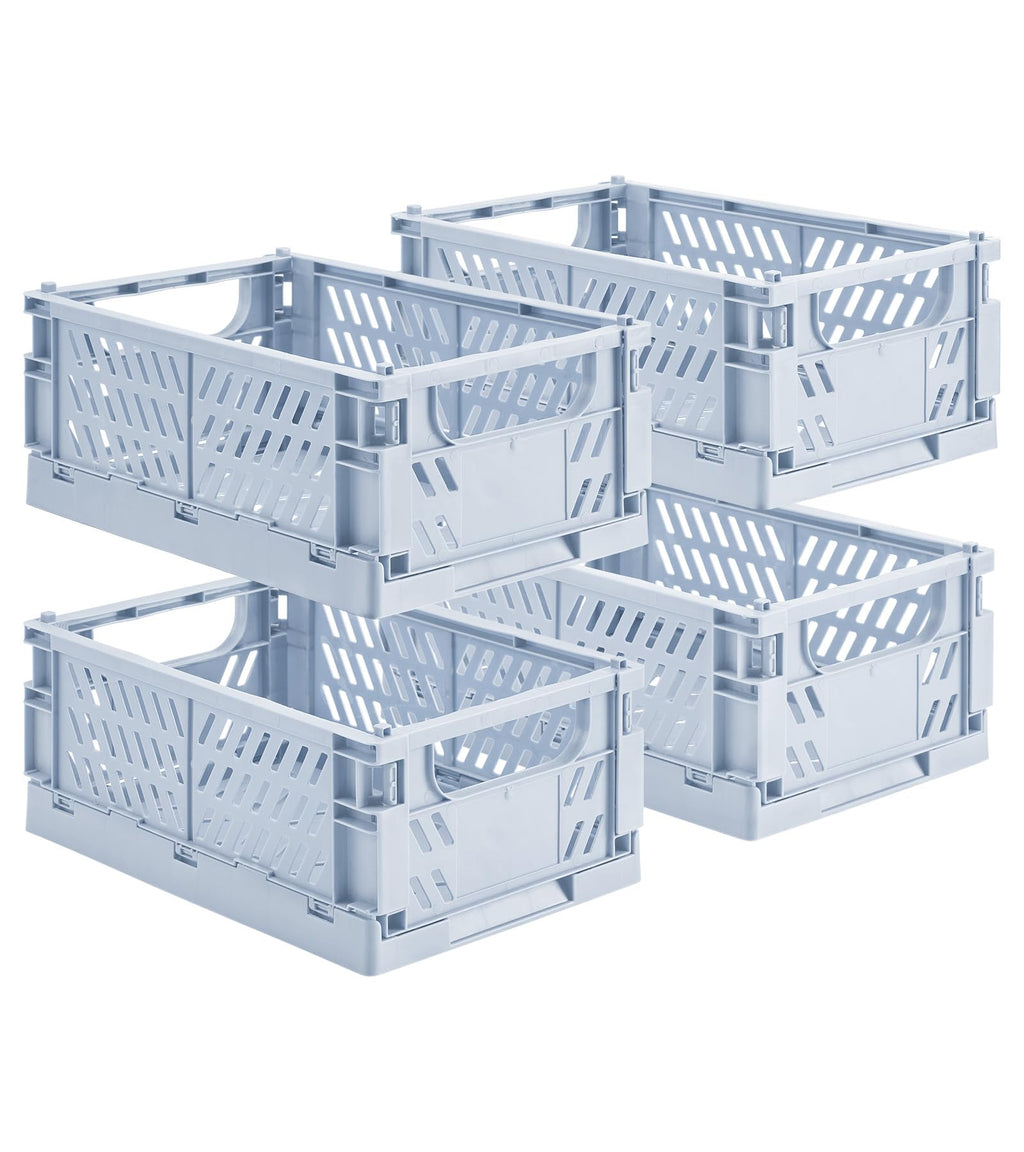 HUUSMOT Collapsible Small Plastic Storage Baskets