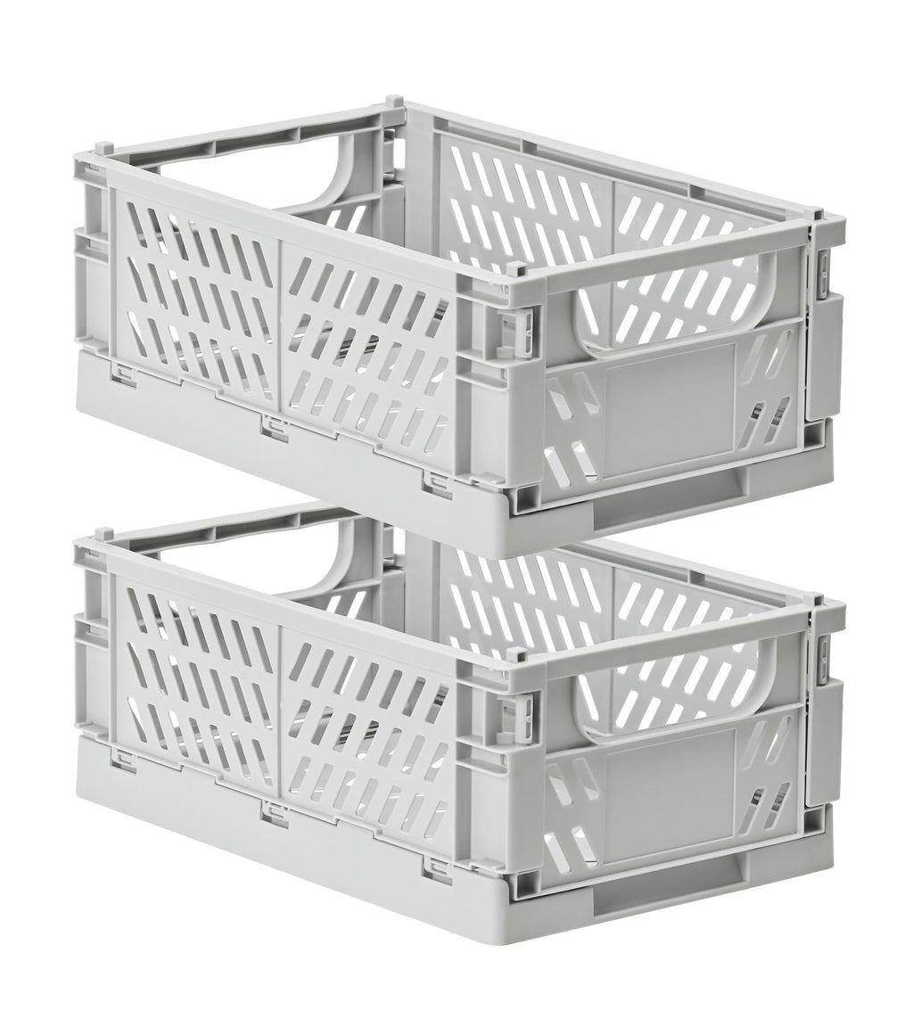 HUUSMOT Collapsible Small Plastic Storage Baskets
