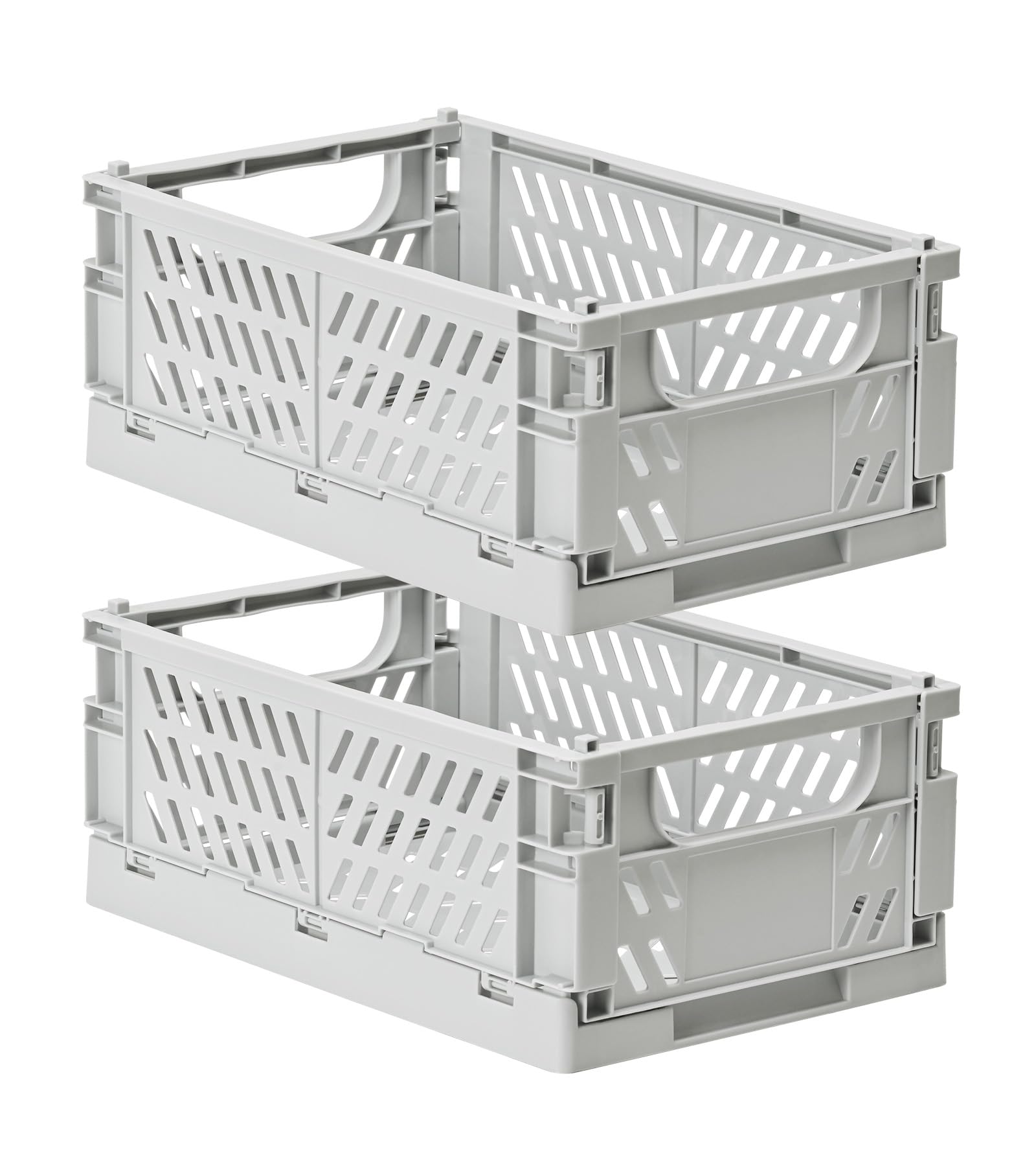 HUUSMOT Collapsible Small Plastic Storage Baskets