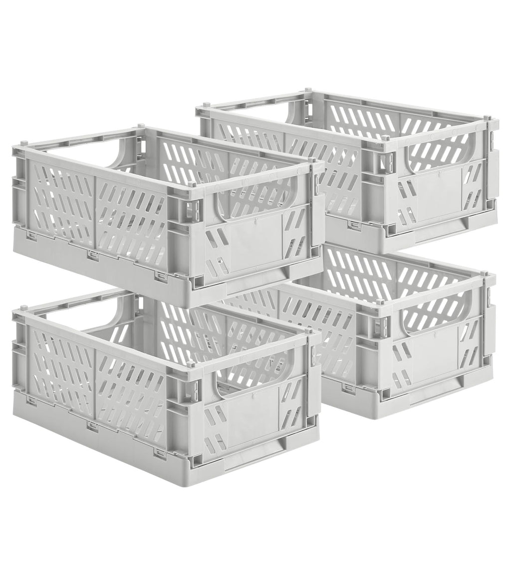 HUUSMOT Collapsible Small Plastic Storage Baskets