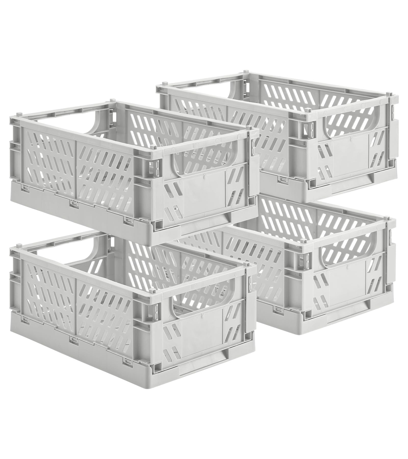 HUUSMOT Collapsible Small Plastic Storage Baskets
