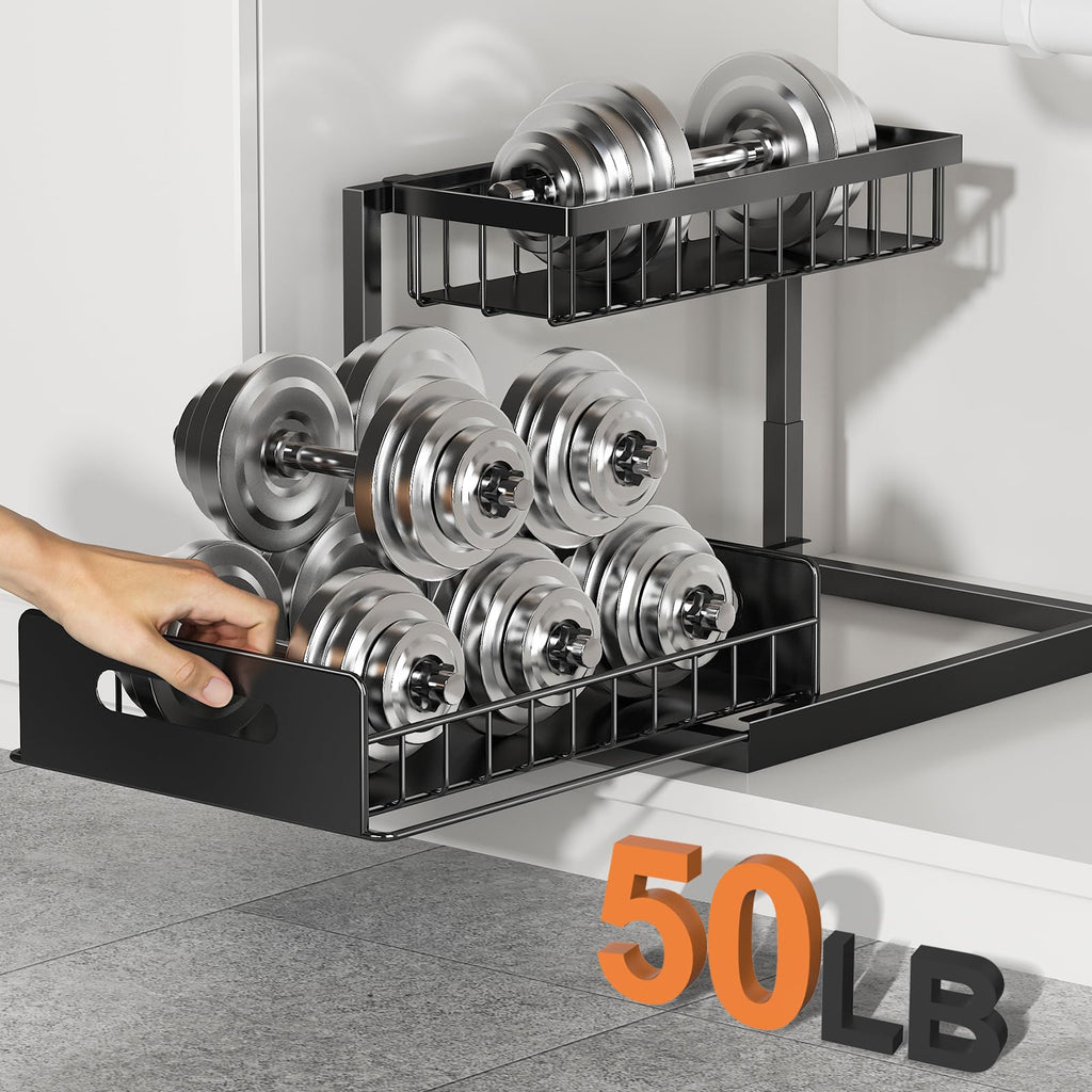 REALINN Metal Under Sink Organizer Shelf
