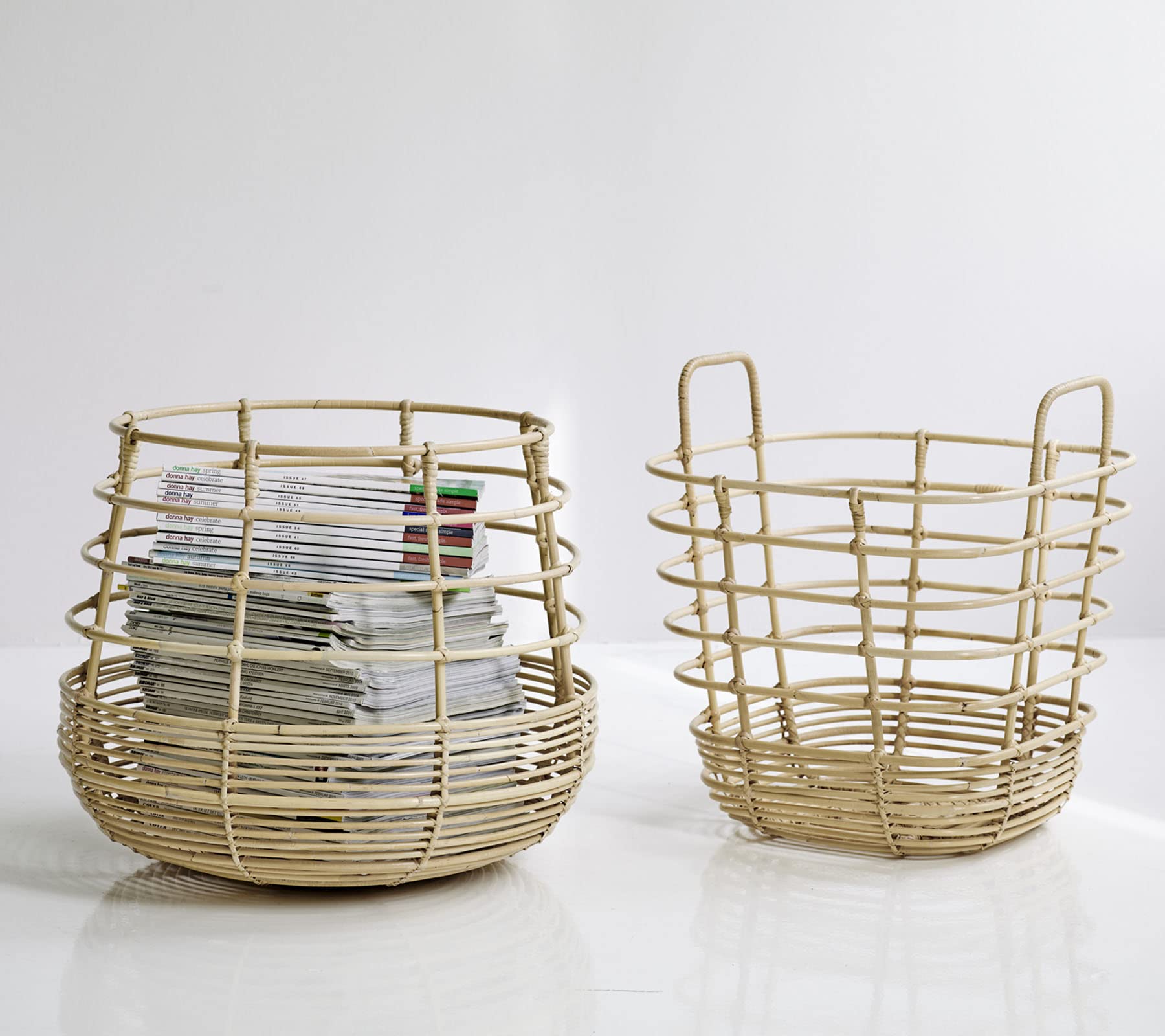 Square Rattan Sweep Basket by Cane Line