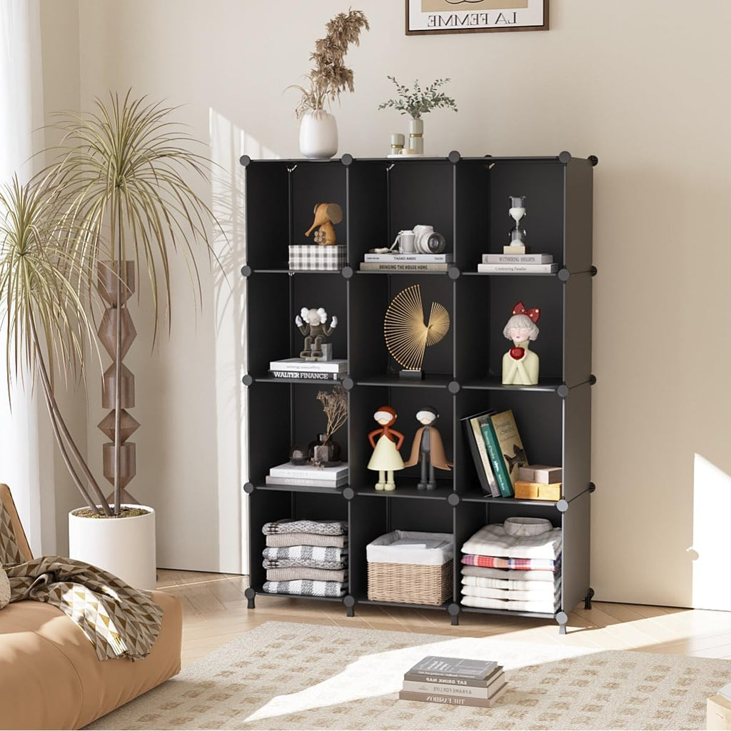 AWTATOS Cube Storage Organizer, Plastic Cube Shelf Organizer, DIY Closet Organizers Storage Shelves