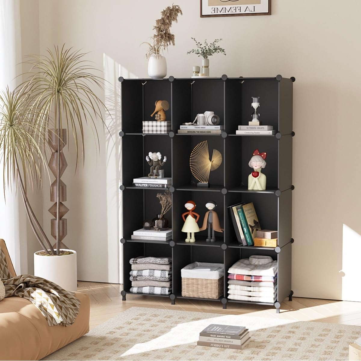 AWTATOS Cube Storage Organizer, Plastic Cube Shelf Organizer, DIY Closet Organizers Storage Shelves