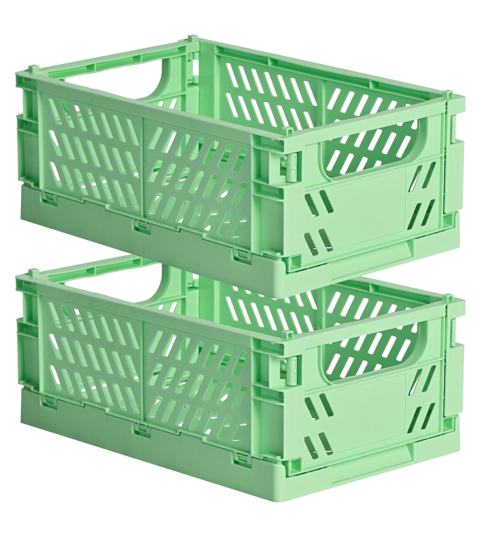 HUUSMOT Collapsible Small Plastic Storage Baskets