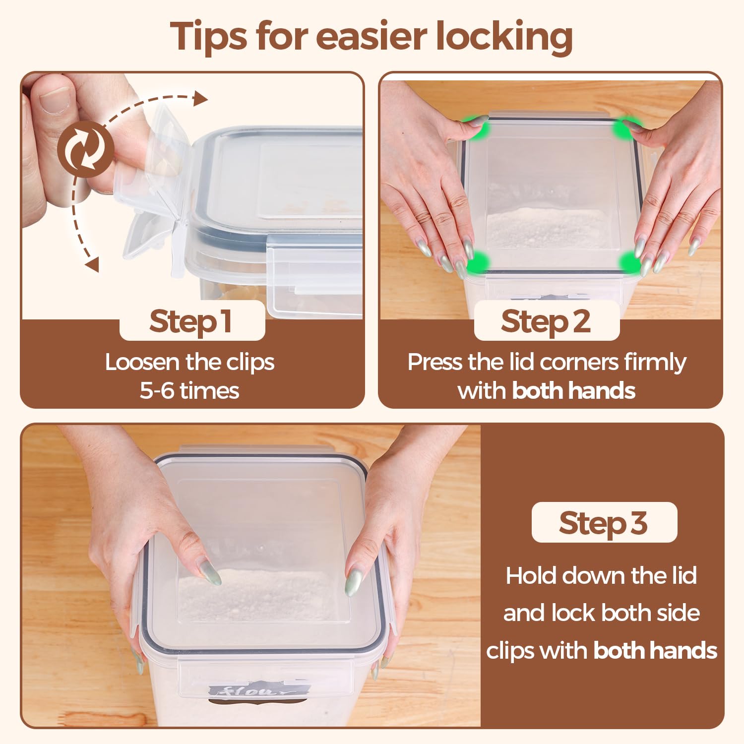 ComSaf Plastic Food Storage Container