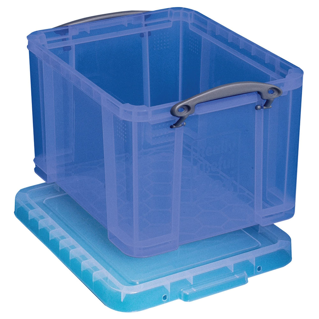 Really Useful Box 32 Liter Snap Lid Storage Bin. 3-Pack