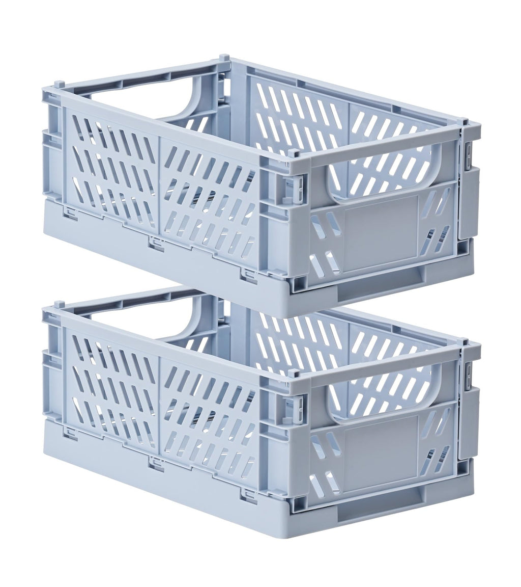 HUUSMOT Collapsible Small Plastic Storage Baskets