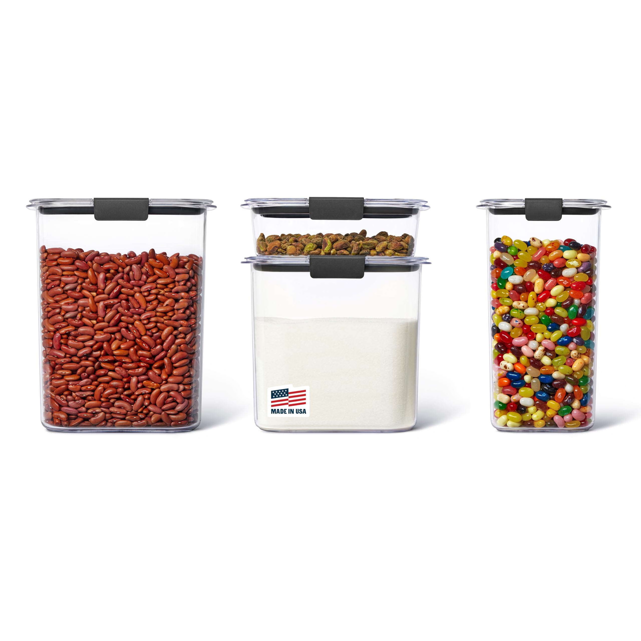 Rubbermaid Brilliance Pantry Plastic Food Storage Containers