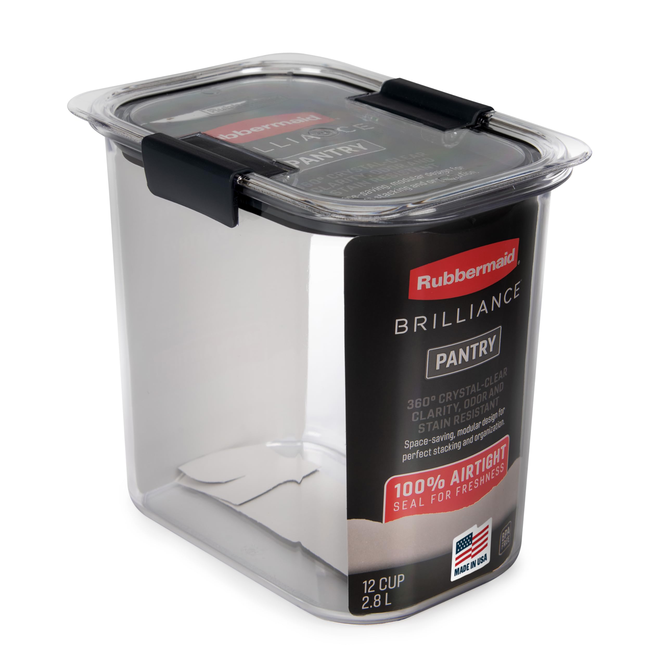Rubbermaid Brilliance Pantry Plastic Food Storage Containers
