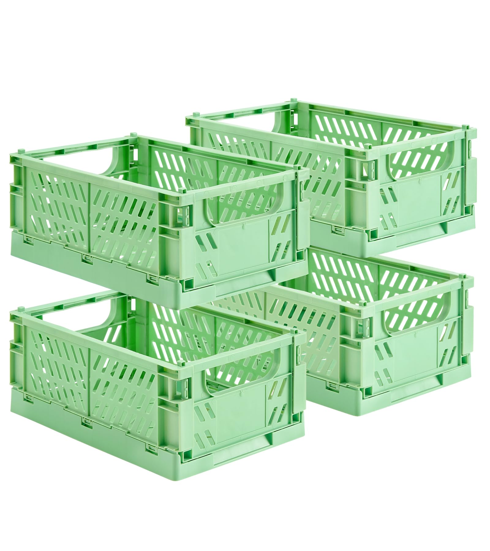 HUUSMOT Collapsible Small Plastic Storage Baskets