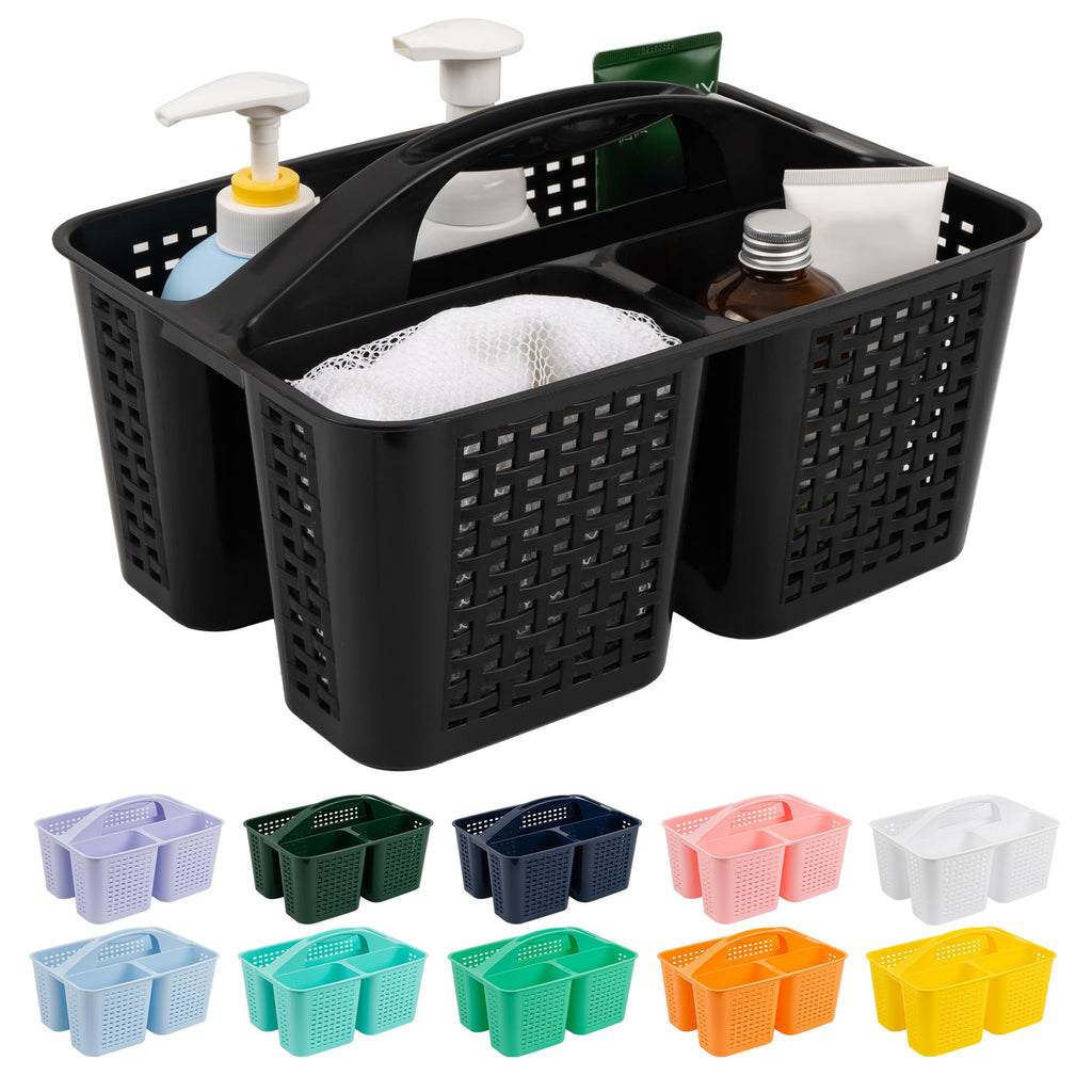 Tiawudi Cleanning Caddy Basket Plastic Storage Shower Caddy Bucket with Handle for Garden, Cleaning Supplies