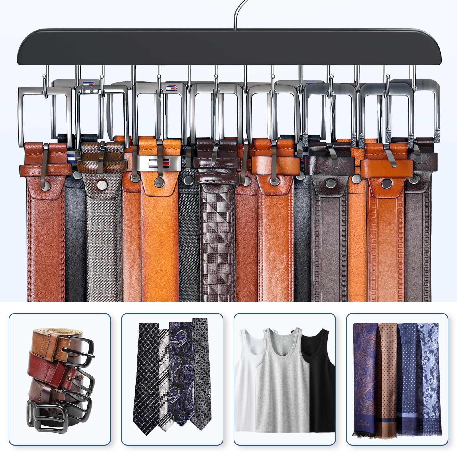 Belt Hanger Belt Organizer for Closet