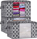 GhvyenntteS Large Capacity Clothes Storage Bag Organizer