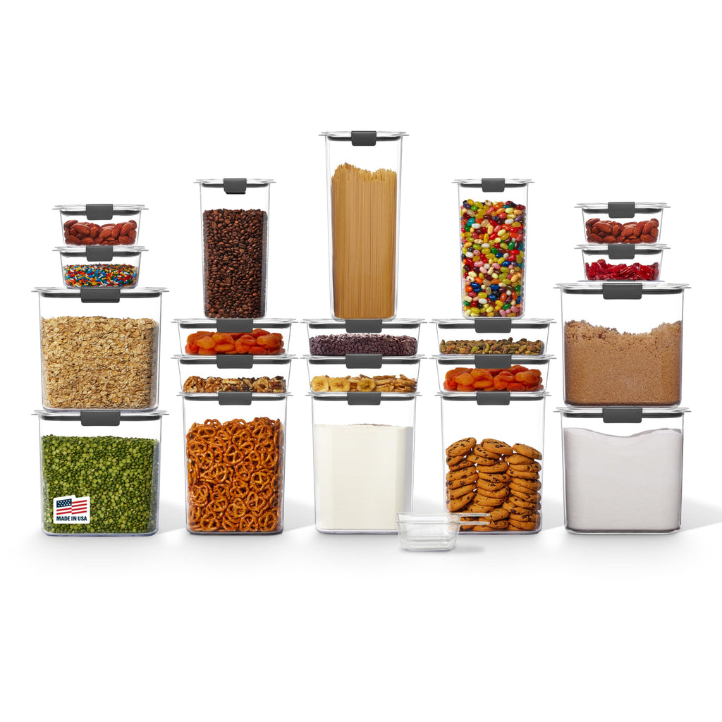 Rubbermaid Brilliance Pantry Plastic Food Storage Containers