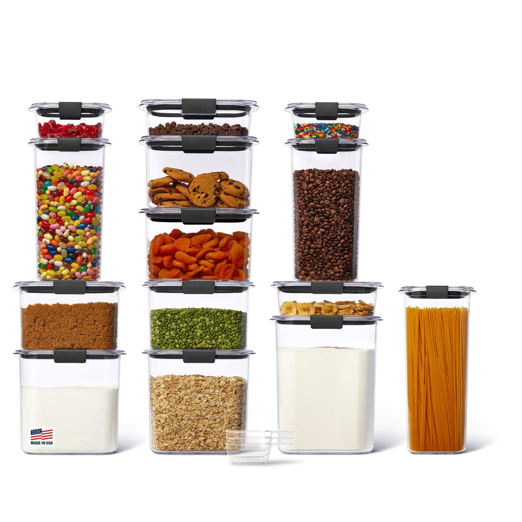 Rubbermaid Brilliance Pantry Plastic Food Storage Containers