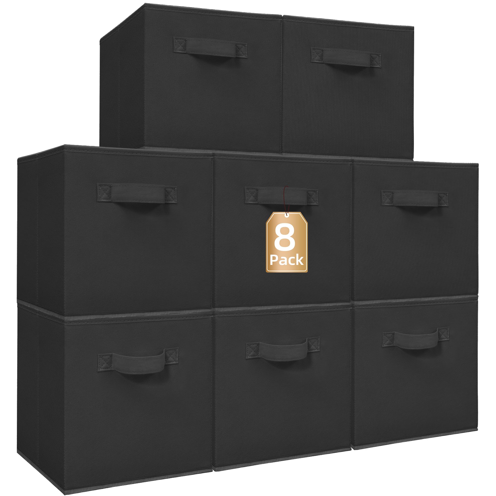 STORAGE MANIAC Storage Cubes, Collapsible Fabric Shelf Bins