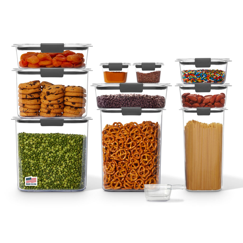Rubbermaid Brilliance Pantry Plastic Food Storage Containers