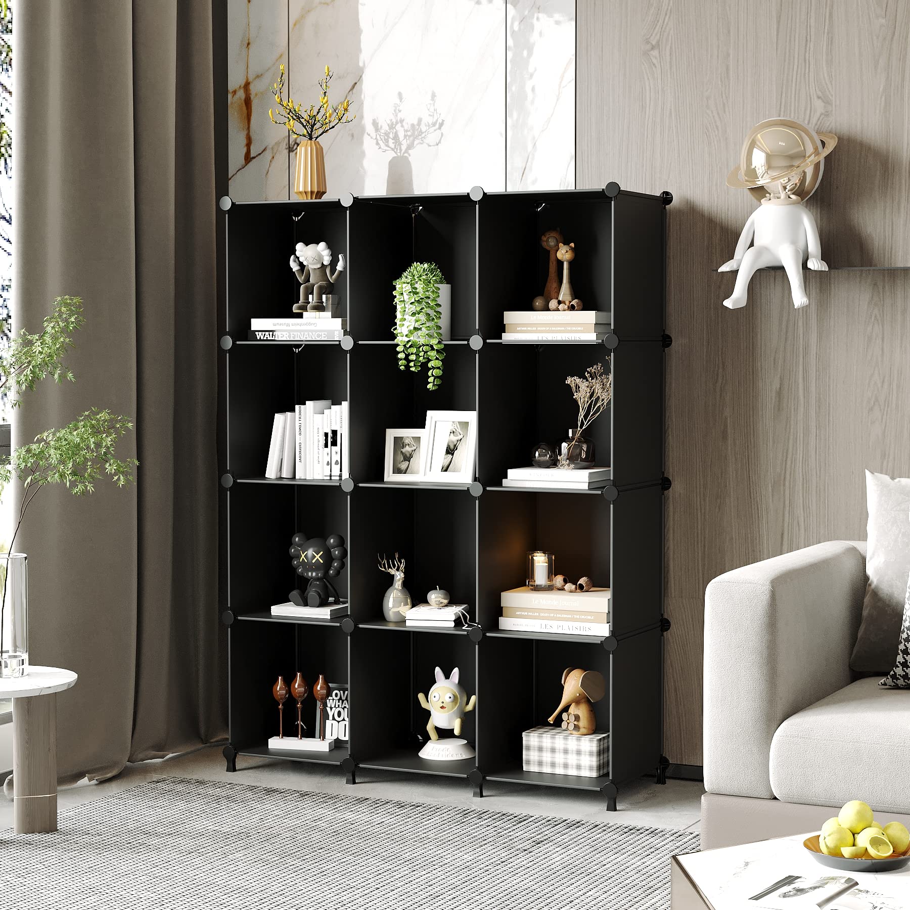 AWTATOS Cube Storage Organizer, Plastic Cube Shelf Organizer, DIY Closet Organizers Storage Shelves