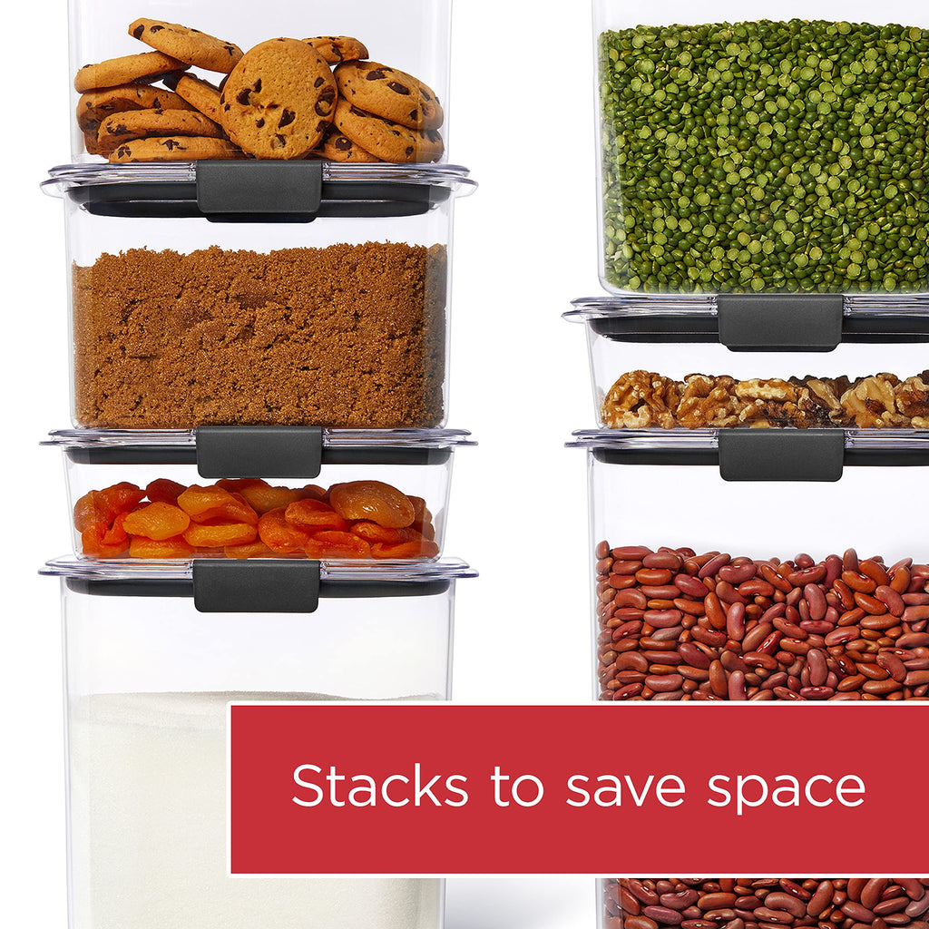 Rubbermaid Brilliance Pantry Plastic Food Storage Containers